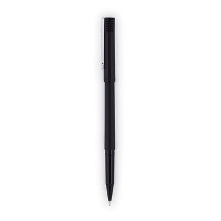 Rollerball Pen, Stick, Extra-Fine 0.5 mm, Black Ink, Black Barrel, Dozen