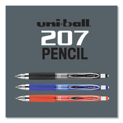207 Mechanical Pencils with Tube of Lead/Erasers, 0.7 mm, HB (#2), Black Lead, Assorted Barrel Colors, 3 Pencils/Set