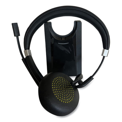 IVR70002 Monaural Over The Head Bluetooth Headset, Black/Silver