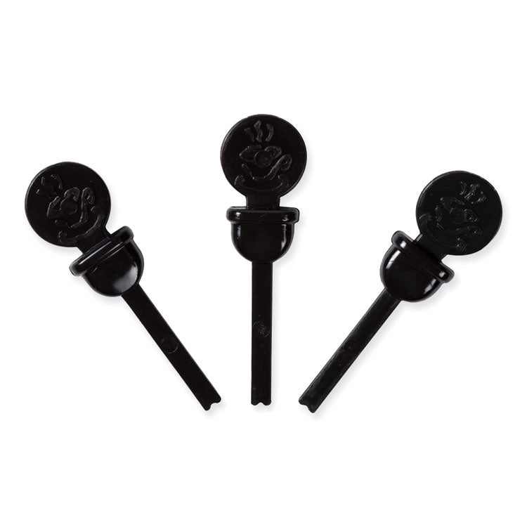 Beverage Plugs, 2", Black, 2,000/Carton