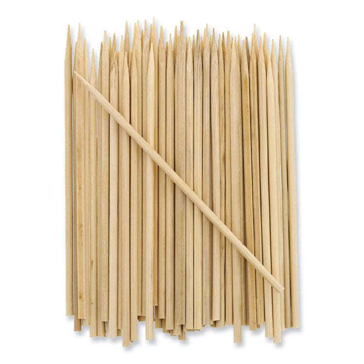 Bamboo Skewers, Paper, 4", Natural, 19,200/Carton