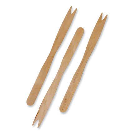 Wooden Serving Fork, 5.5", Natural, 1,000/Boxes, 10 Boxes/Carton