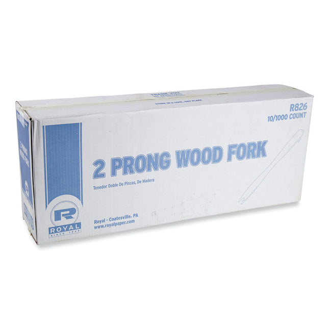 Wooden Serving Fork, 5.5", Natural, 1,000/Boxes, 10 Boxes/Carton