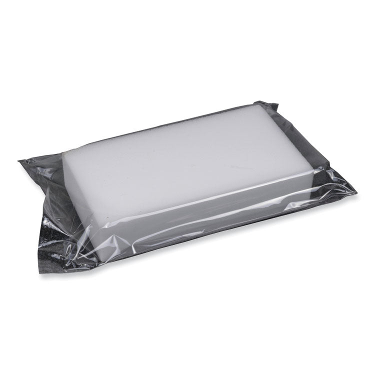 Medium-Duty Wipe Out Scrubbing Sponge, 4.6 x 2.5 x 1, White, 24/Carton