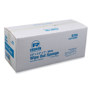 Medium-Duty Wipe Out Scrubbing Sponge, 4.6 x 2.5 x 1, White, 24/Carton