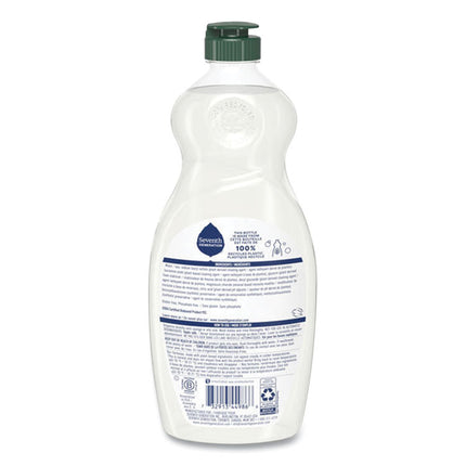 Natural Dishwashing Liquid, Free and Clear, 19 oz Bottle, 6/Carton