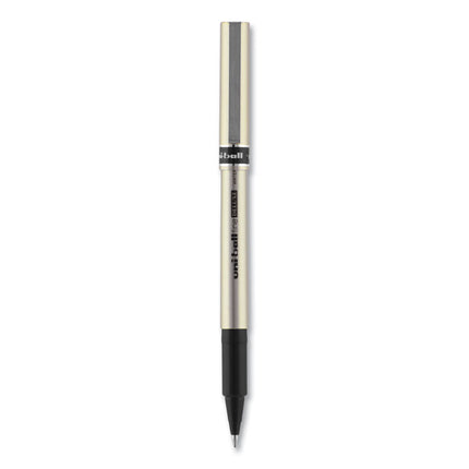 Deluxe Rollerball Pen, Stick, Fine 0.7 mm, Black Ink, Champagne/Black Barrel, Dozen