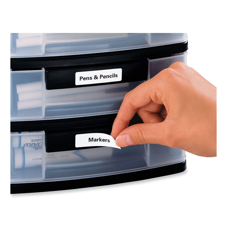 Removable Multi-Use Labels, Inkjet/laser Printers, 0.5 X 1.75, White, 80/sheet, 25 Sheets/pack