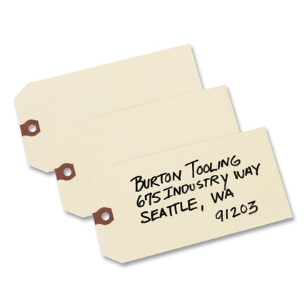 Unstrung Shipping Tags, 11.5 pt Stock, 4.75 x 2.38, Manila, 1,000/Box