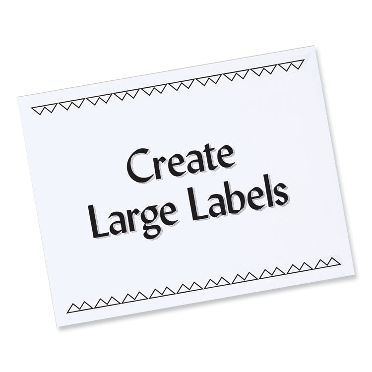 Labels, Laser Printers, 8.5 X 11, White, 100/box