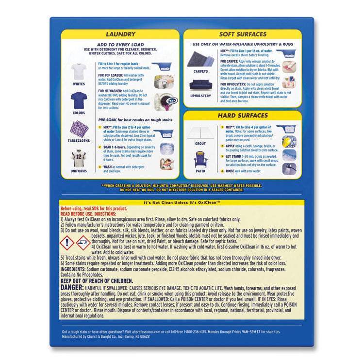 Versatile Stain Remover, Regular Scent, 7.22 Lb Box, 4/carton