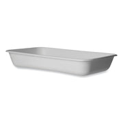 WorldView Renewable Molded Fiber Containers, 10.47 x 10.47 x 1.76, White, 200/Carton