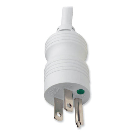 Medical-Grade Power Strip for Patient-Care Vicinity, 6 Outlets, 15 ft Cord, White