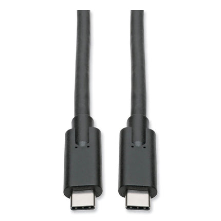 USB 3.1 Gen 1 (5 Gbps) Cable, USB Type-C (USB-C) to USB Type-C (M/M), 5 A, 6 ft, Black