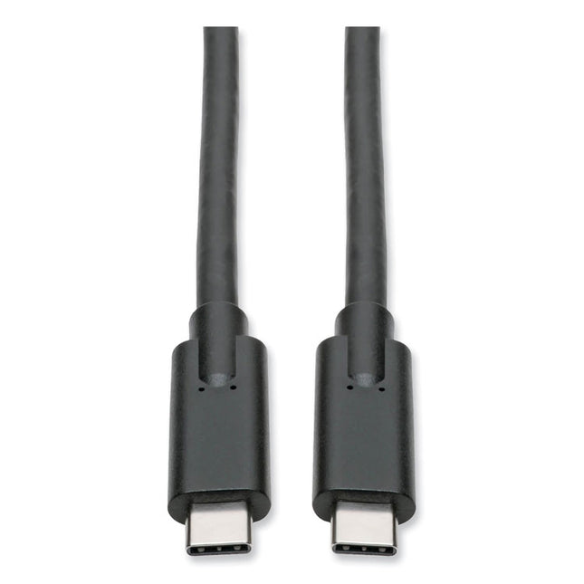 USB 3.1 Gen 1 (5 Gbps) Cable, USB Type-C (USB-C) to USB Type-C (M/M), 5 A, 6 ft, Black