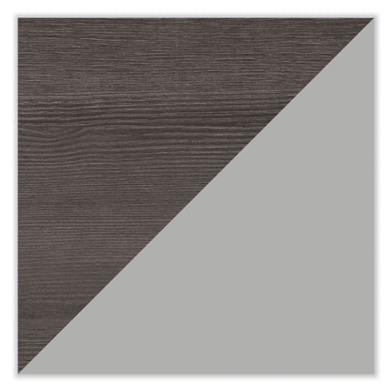 Alera Modern Teacher Series Pedestal Desk, Left-Side Pedestal: Box/Box/File, 60" x 24" x 28.75", Charcoal Woodgrain/Gray