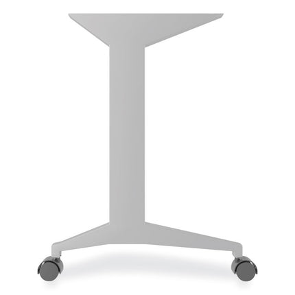 Alera Modern Teacher Series Pedestal Desk, Left-Side Pedestal: Box/Box/File, 60" x 24" x 28.75", Charcoal Woodgrain/Gray