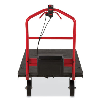 Motorized Kit For 30" X 60" Platform Trucks, Large, Dc Motor, 60 V Lithium-Ion Battery, 0.5 Mph To 3 Mph, Black/red
