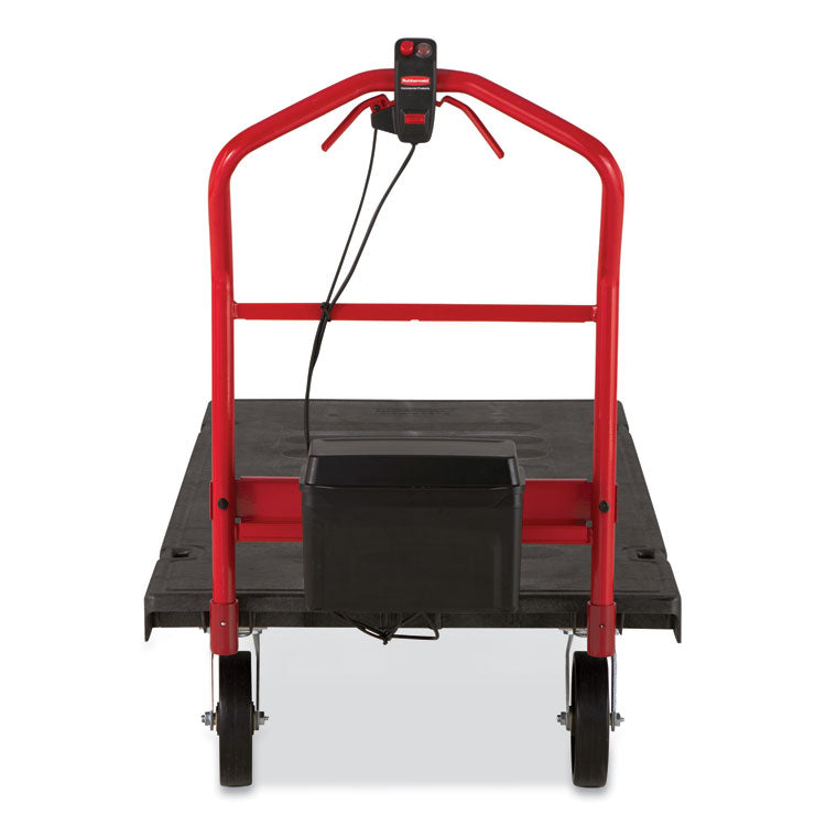 Motorized Kit For 30" X 60" Platform Trucks, Large, Dc Motor, 60 V Lithium-Ion Battery, 0.5 Mph To 3 Mph, Black/red