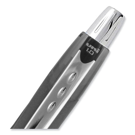 Jetstream Hybrid Gel Pen, Retractable, Bold 1 mm, Black Ink, Black/Silver Barrel