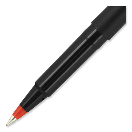 Rollerball Pen, Stick, Extra-Fine 0.5 mm, Red Ink, Black/Red Barrel, Dozen