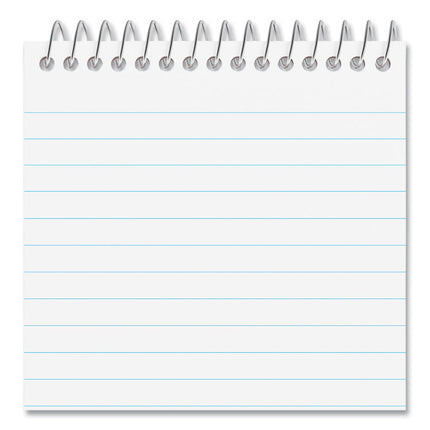 Wirebound Memo Pad With Coil-Lock Wire Binding, Narrow Rule, Orange Cover, 50 White 3 X 5 Sheets, 12/pack