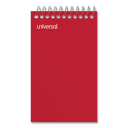 Wirebound Memo Pad With Coil-Lock Wire Binding, Narrow Rule, Orange Cover, 50 White 3 X 5 Sheets, 12/pack