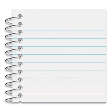 Wirebound Memo Book, Narrow Rule, Red Cover, (50) 5 x 3 Sheets, 12/Pack