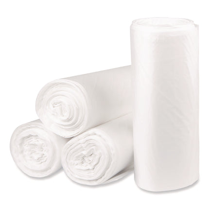 Eco Strong Plus Can Liners, 33 gal, 13 mic, 33" x 39", Natural, Perforated Roll, 250/Carton