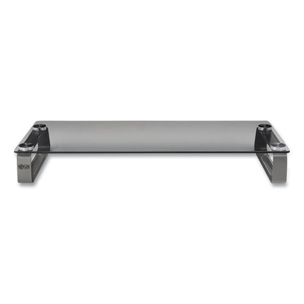Universal Glass-Top Monitor Riser, 22" X 8" X 3", Clear, Supports 3.9 Lbs