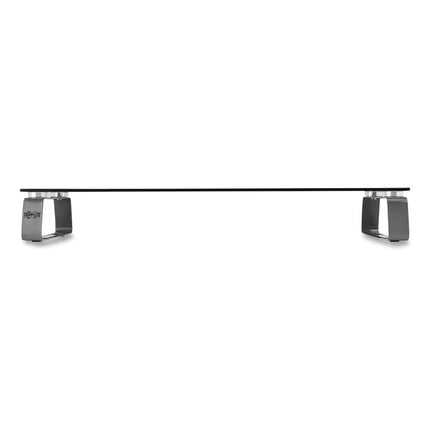 Universal Glass-Top Monitor Riser, 22" X 8" X 3", Clear, Supports 3.9 Lbs
