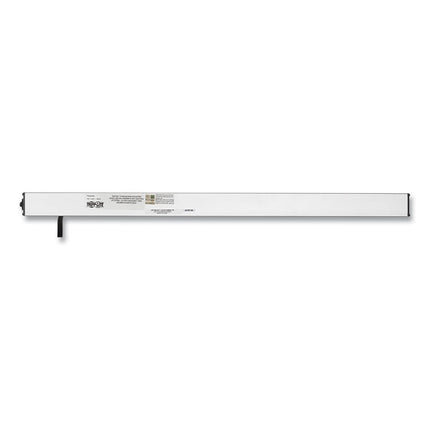 Vertical Power Strip, 8 Outlets, 15 ft Cord, Silver