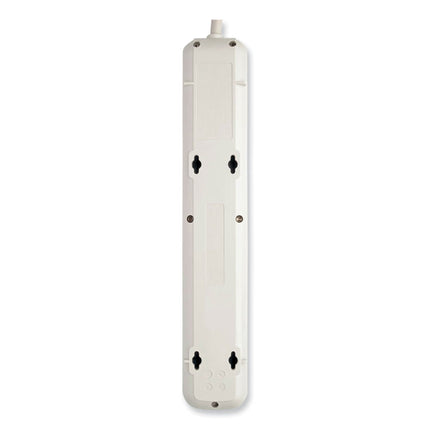 Protect It! Surge Protector, 7 AC Outlets, 12 ft Cord, 1,080 J, Light Gray