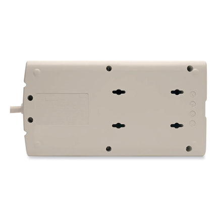 Protect It! Surge Protector, 8 AC Outlets, 8 ft Cord, 1,440 J, Light Gray