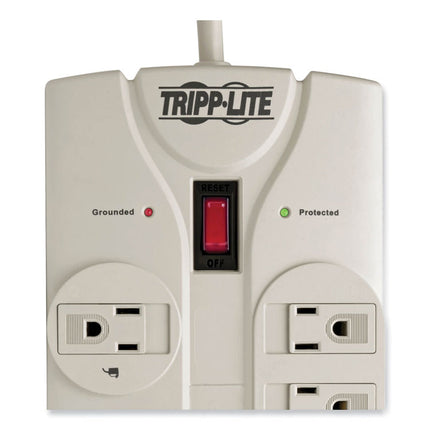 Protect It! Surge Protector, 8 AC Outlets, 25 ft Cord, 1,440 J, Light Gray