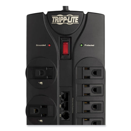 Protect It! Surge Protector, 12 AC Outlets, 8 ft Cord, 2,880 J, Black