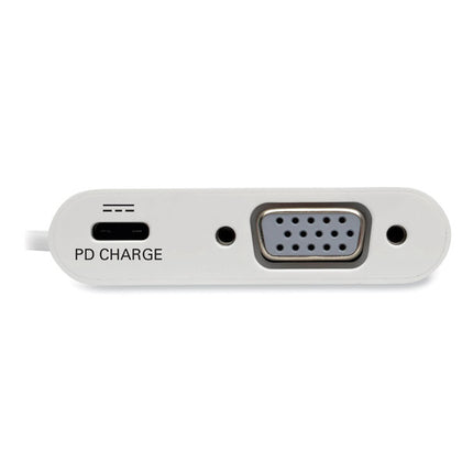 USB 3.1 Gen 1 USB-C to VGA Adapter, 3", White