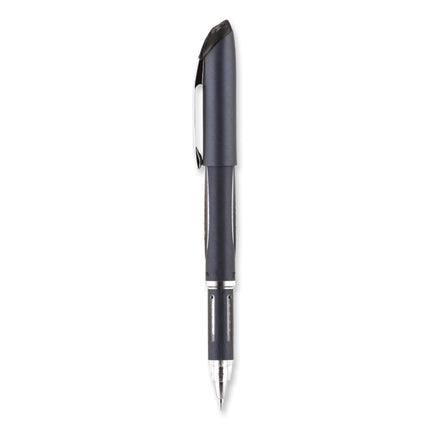 Jetstream Hybrid Gel Pen, Stick, Fine 0.7 mm, Black Ink, Black/Silver Barrel