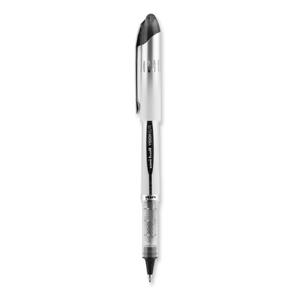 VISION ELITE Hybrid Gel Pen, Stick, Bold 0.8 mm, Black Ink, White/Black/Clear Barrel