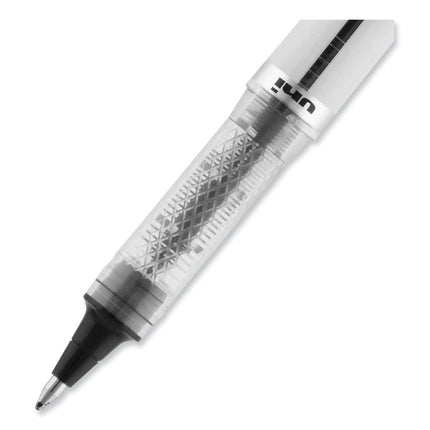 VISION ELITE Hybrid Gel Pen, Stick, Bold 0.8 mm, Black Ink, White/Black/Clear Barrel