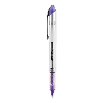 VISION ELITE Hybrid Gel Pen, Stick, Bold 0.8 mm, Violet Ink, White/Violet/Clear Barrel