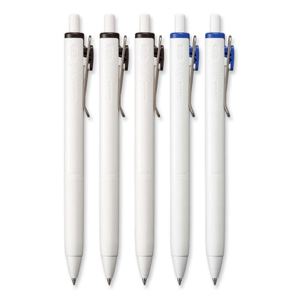 uniONE Gel Pen, Retractable, Medium 0.7 mm, Assorted Business Ink and Barrel Colors, 5/Pack