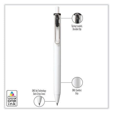 uniONE Gel Pen, Retractable, Medium 0.7 mm, Assorted Business Ink and Barrel Colors, 5/Pack