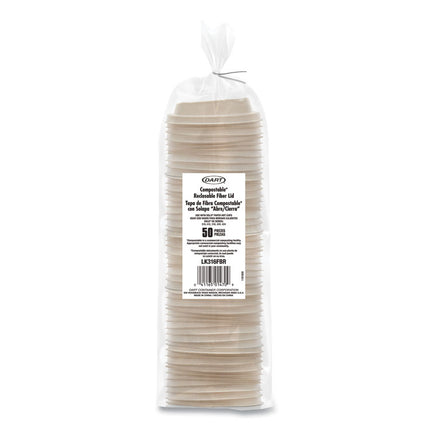 Molded Fiber Lids for Paper Cups, ProPlanet Seal, Fits 10 oz to 24 oz Hot Cups, Tan, 1,000/Carton