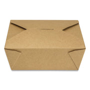 Empress #8 Kraft Folded Takeout Box 6" x 4.75" x 2.5" 300 / cs