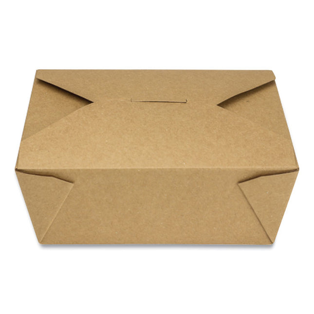 Empress #8 Kraft Folded Takeout Box 6" x 4.75" x 2.5" 300 / cs