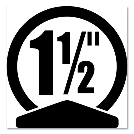 Flexi-View Binder With Round Rings, 3 Rings, 1.5" Capacity, 11 X 8.5, Black