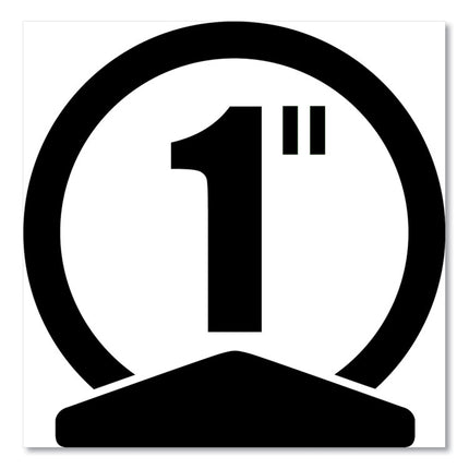 Flexi-View Binder With Round Rings, 3 Rings, 1" Capacity, 11 X 8.5, Navy Blue