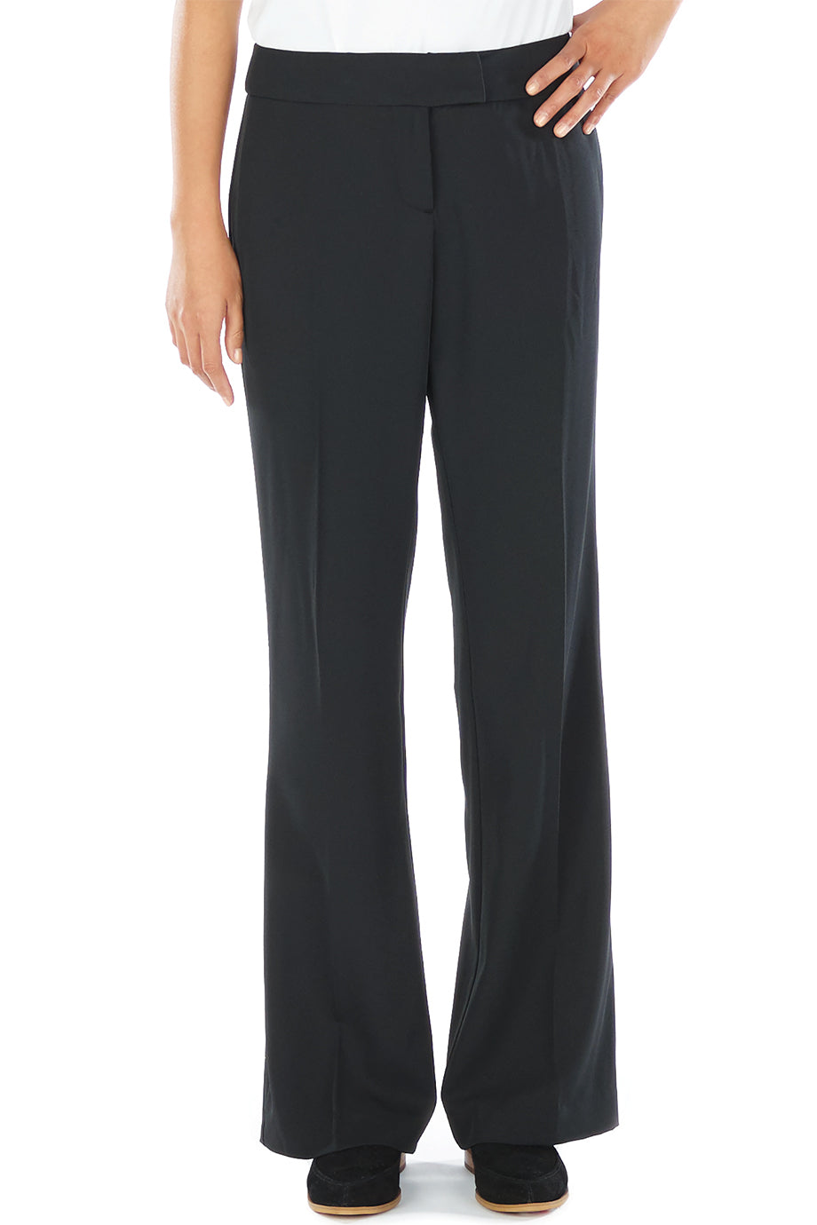 EDWARDS LADIES MID-RISE FLAT FRONT HOSPITALITY PANT