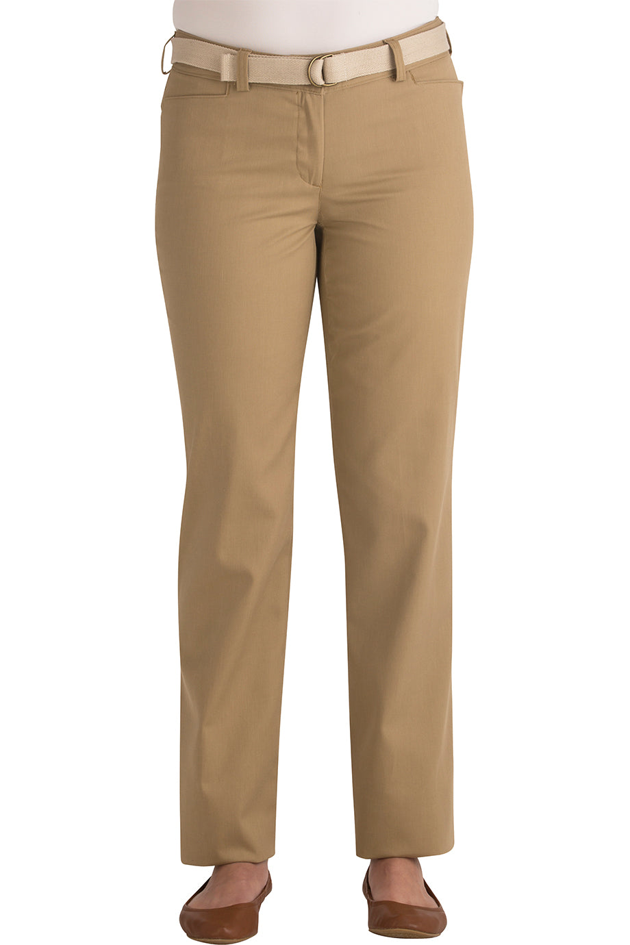 EDWARDS LADIES MID-RISE FLAT FRONT RUGGED COMFORT PANT